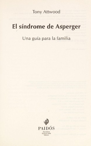 El síndrome de Asperger