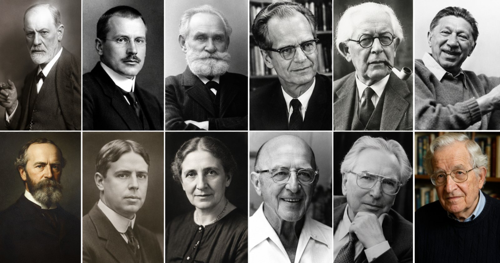Los 20 Psicólogos más importantes y famosos de la historia