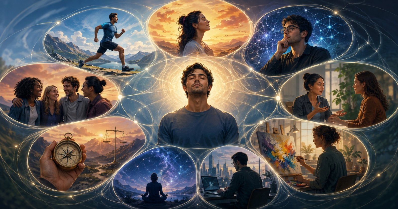 Las 9 dimensiones del ser humano y cómo influyen en el bienestar