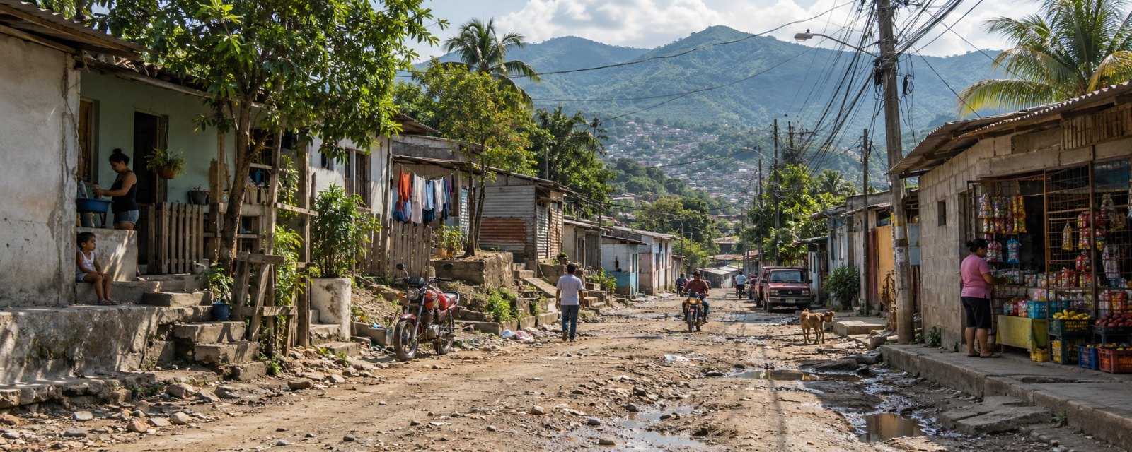 calle honduras pobre