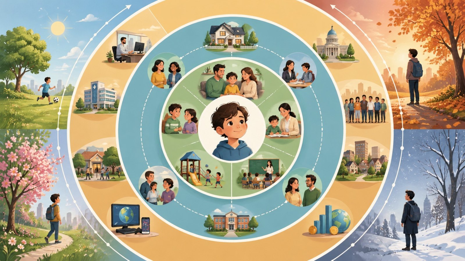 Teoría ecológica de Bronfenbrenner: sistemas, principios y aplicaciones