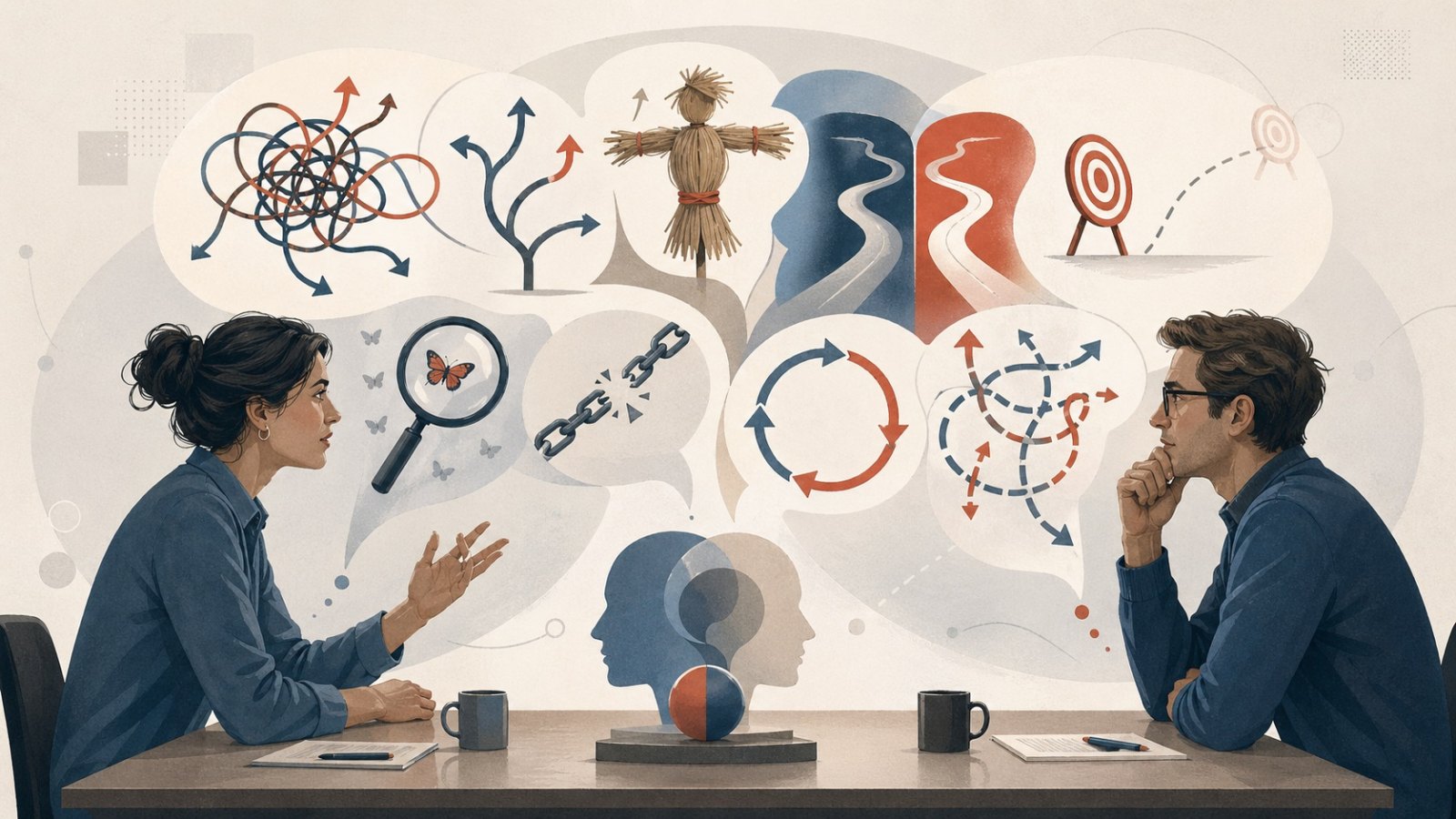 Los 28 tipos de falacias lógicas y argumentativas: qué son y ejemplos